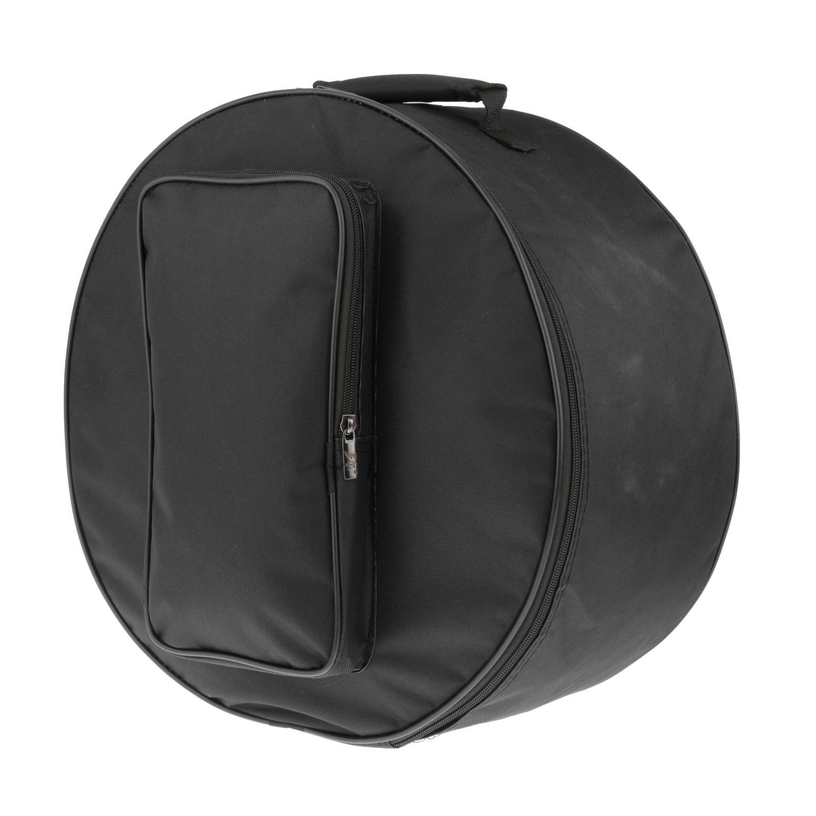 Snare Drum Bag Case Storage Bag with Shoulder Strap Outside Pockets