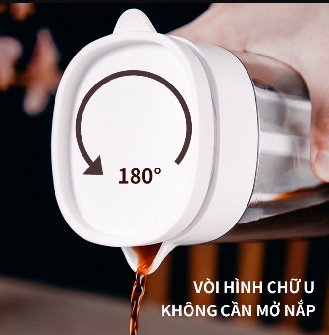 Bình pha ủ cafe COLD BREW, Phin pha cà phê, Bình pha trà - Ủ lạnh, Chất liệu nhựa nguyên sinh ABS bền bỉ 1100ml