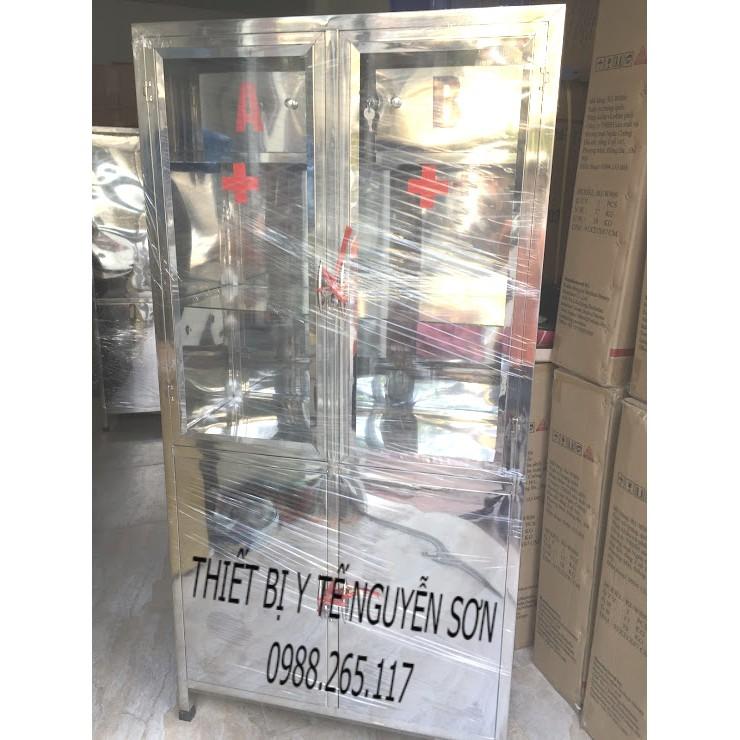 Tủ thuốc INOX có bảng độc AB chất lượng cao