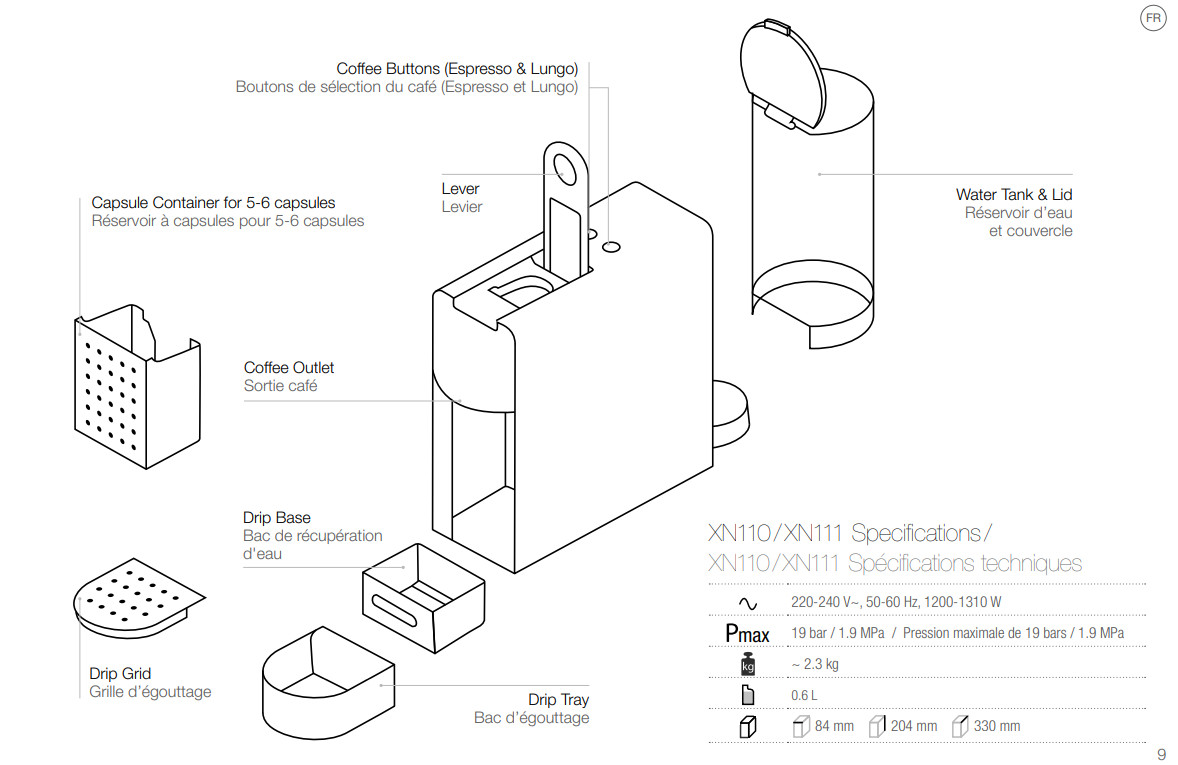 Máy pha cafe viên nén Nespresso Essenza Mini - Hàng chính hãng