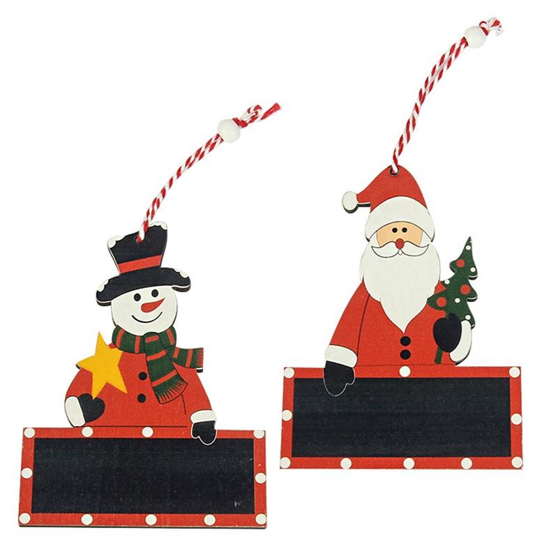 Phụ Kiện Treo Trang Trí Cây Thông Noel Hình Người Tuyết Bằng Gỗ
