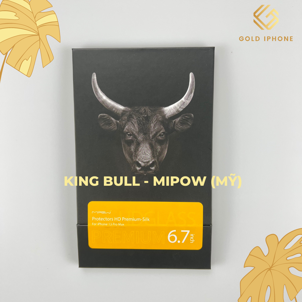 Kính cường lực King Bull Mipow (Mỹ) BJ321/BJ213/BJ211 Trong suốt Full màn hình - Hàng chính hãng