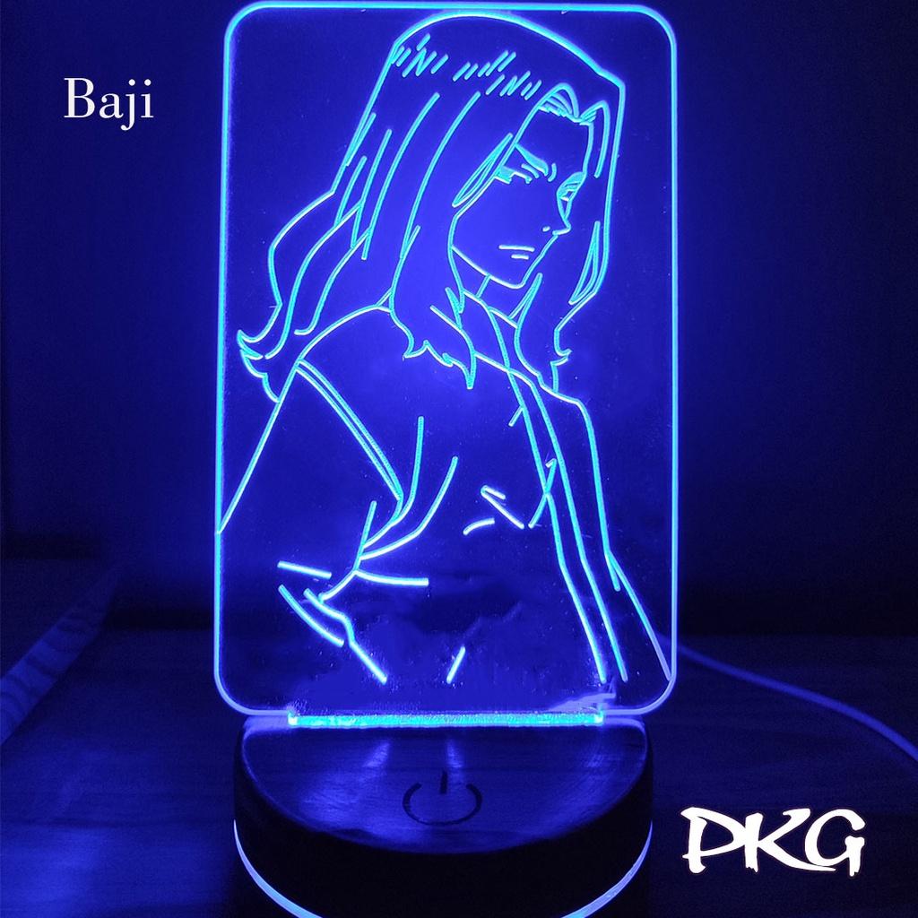 Đèn Ngủ Led 3D BAJI nhân vật Anime phát sáng 16 màu cảm ứng có điều khiển từ xa