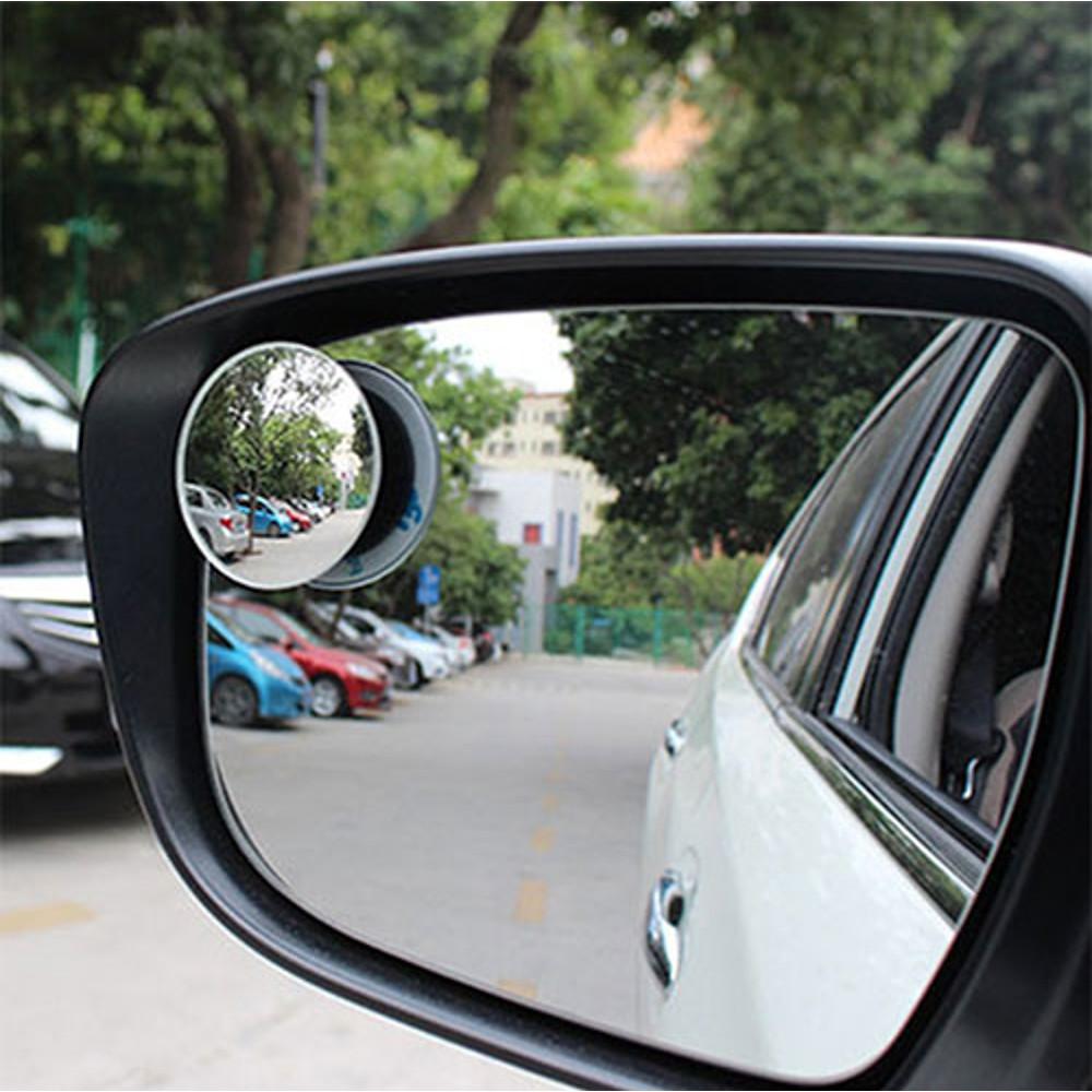 Bộ 2 gương cầu lồi ô tô 360 độ gắn kính chiếu hậu, có thể xoay 360 độ dùng cho oto xe tải, xe bán tải