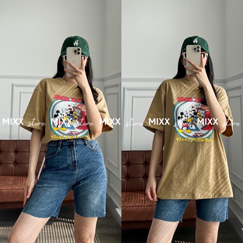 Quần Jean Nữ Ngố lưng cao cắt gấu phom suông chất co giãn thoải mái phom chuẩn đẹp