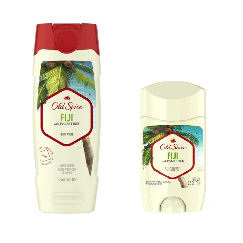 Combo sữa tắm + sáp khử mùi Old Spice Fiji mẫu mới ( 473ml-73g )