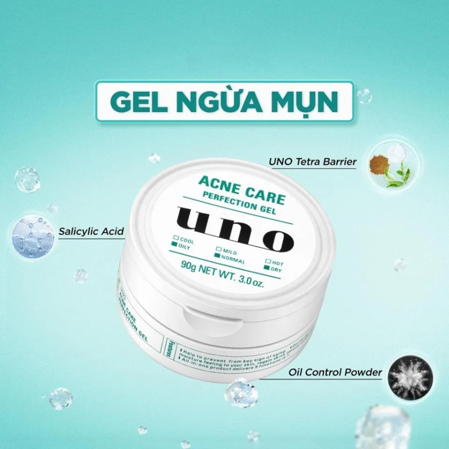 UNO GEL DƯỠNG HOÀN HẢO DÀNH CHO DA MỤN 90G