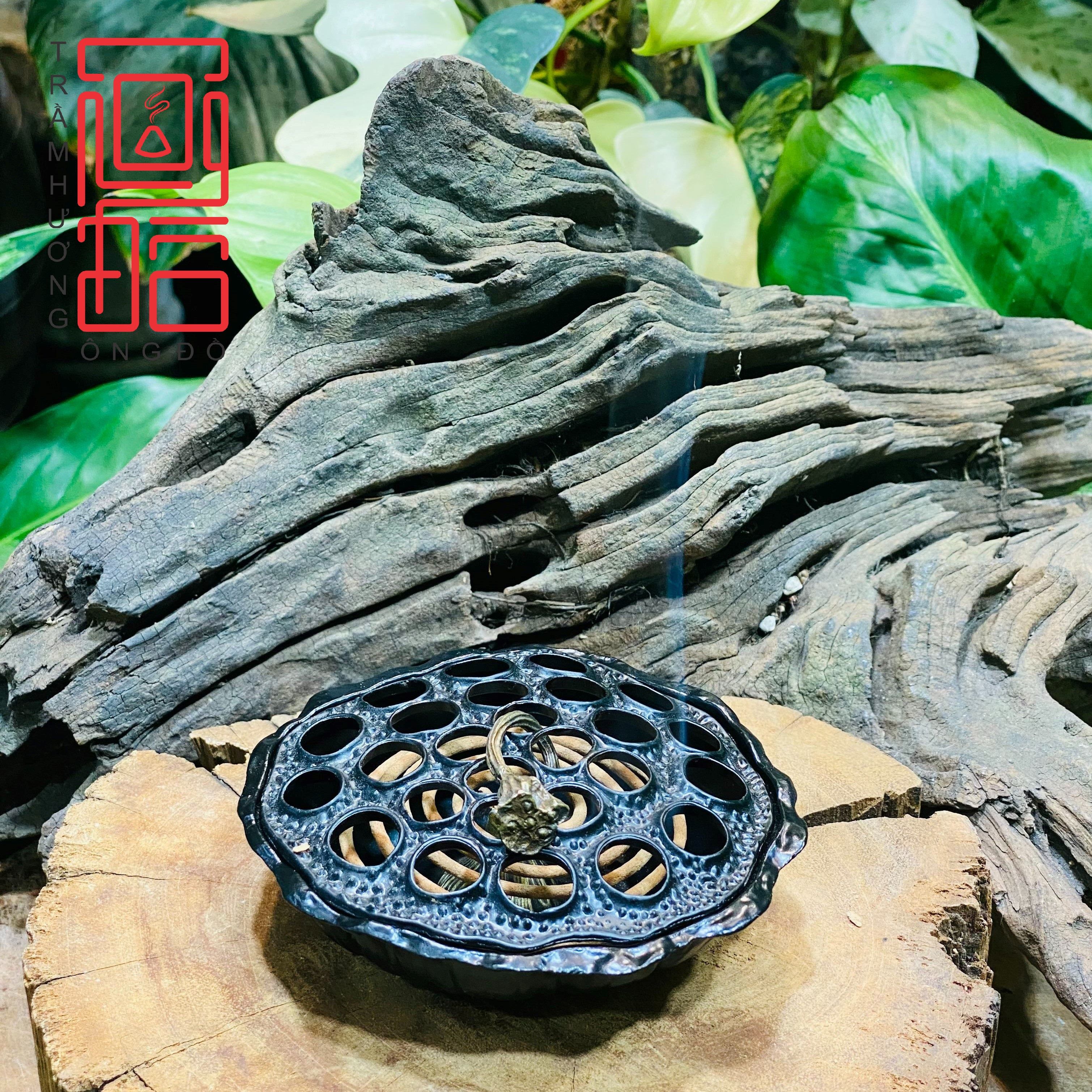 Lư Đài Sen Xông Nhang Trầm Hương, Trang Trí Không Gian Thờ Cúng Trà Đạo
