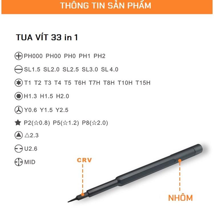 Bộ Tua Vít Nhôm 63/33/25 Chi Tiết Đa Năng Dùng Sửa Chữa Điện Thoại, Laptop