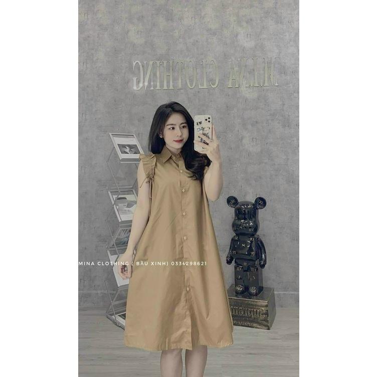 Váy bầu thiết kế thời trang M3 đầm bâu suông mùa hè - bauxinh