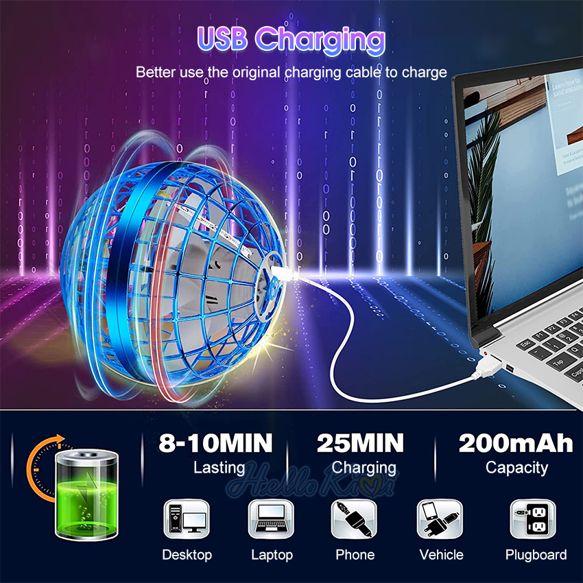 Flynova Pro Đồ Chơi Bóng Bay UfO Cây Đũa Thần Cầm Tay Điều Khiển Từ Xa Máy Bay Không Người Lái Mini Đồ Chơi Xoay Led Cho Trẻ Em Quà Tặng Máy Bay Trực Thăng Điều Khiển Từ Xa