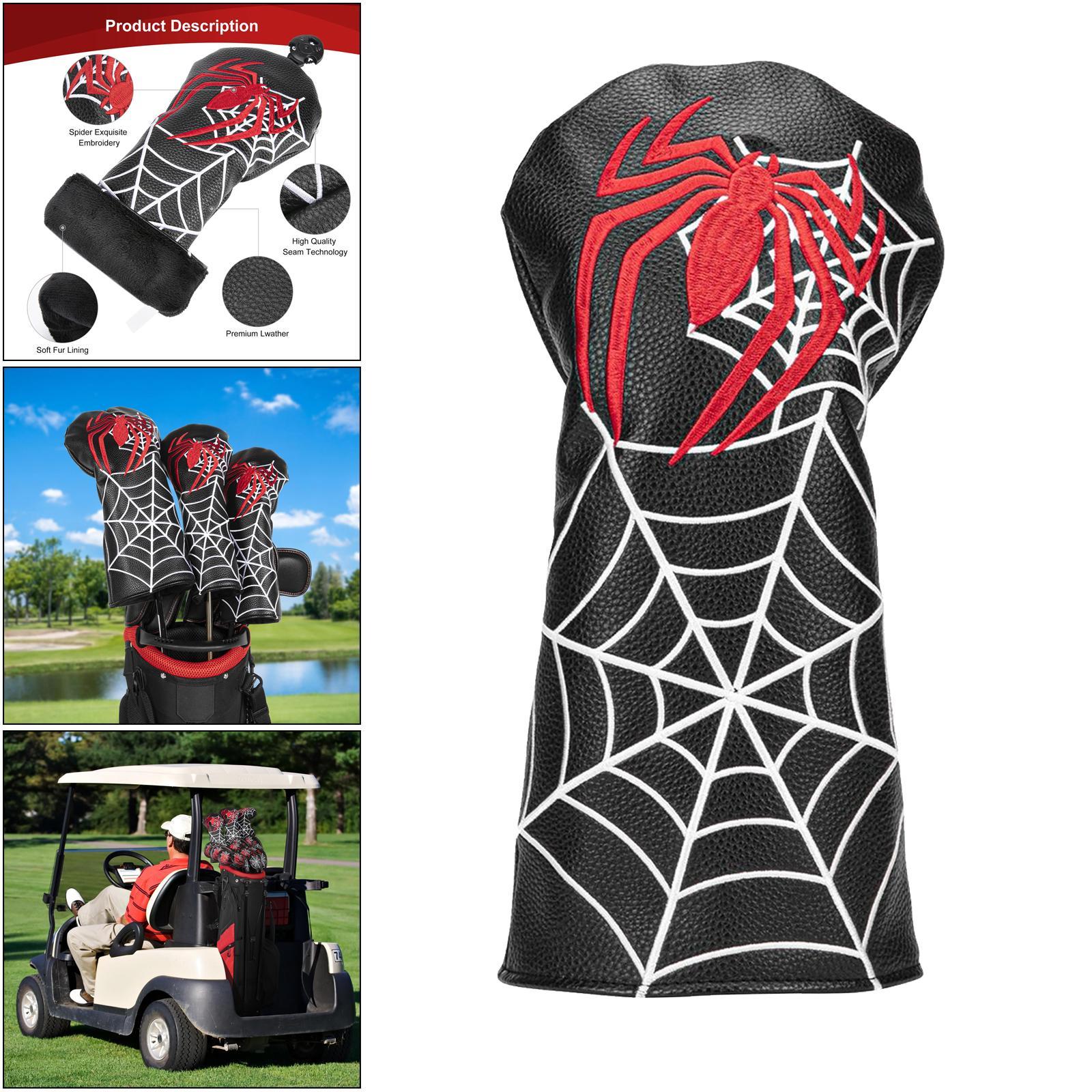 3 Pcs Waterproof Golf Head Cover Hybrid Wood Club Headcover w/ No. Tag