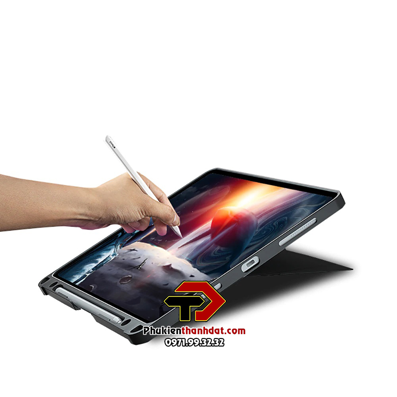 Bao da bàn phím kèm TrackPad cho iPad Pro 11 2022 M2 chính hãng WIWU Mag Touch IPad Keyboard, có thể tháo rời, có đèn LED - Hàng chính hãng