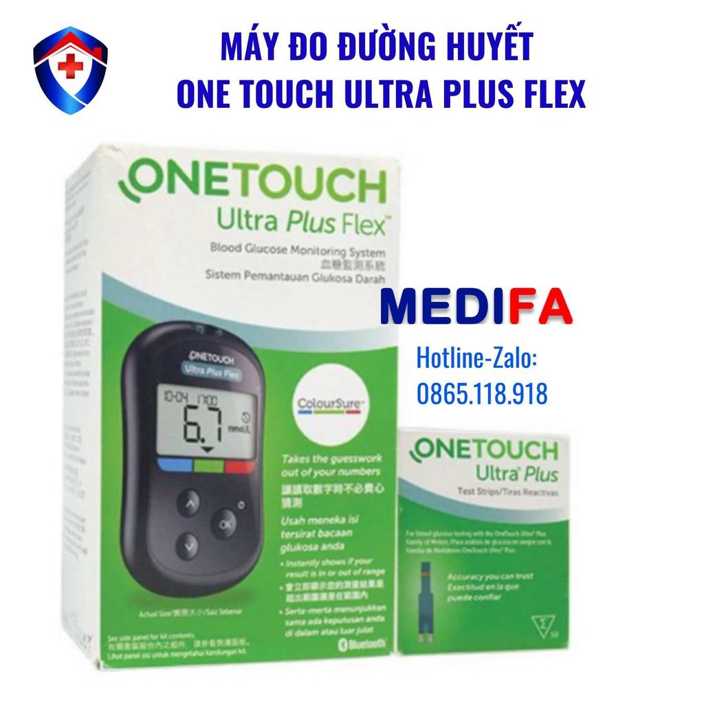 Máy Đo Đường Huyết OneTouch Ultra Plus Flex Trọn Bộ Cho Kết Quả Nhanh Chóng, Chính Xác 99%, Bảo Hành Trọn Đời