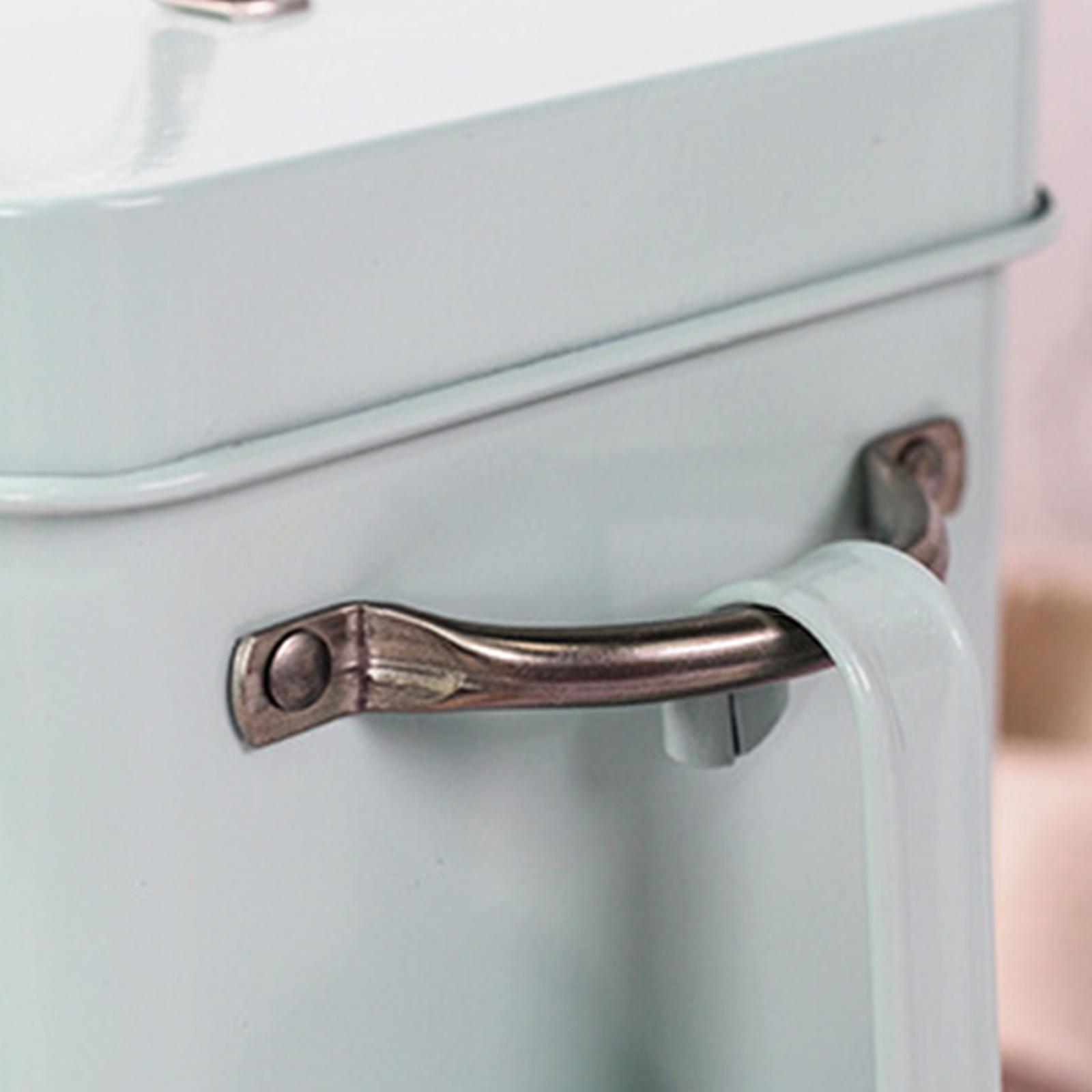 Laundry Storage Tin Box Large Rice Organizer Pink