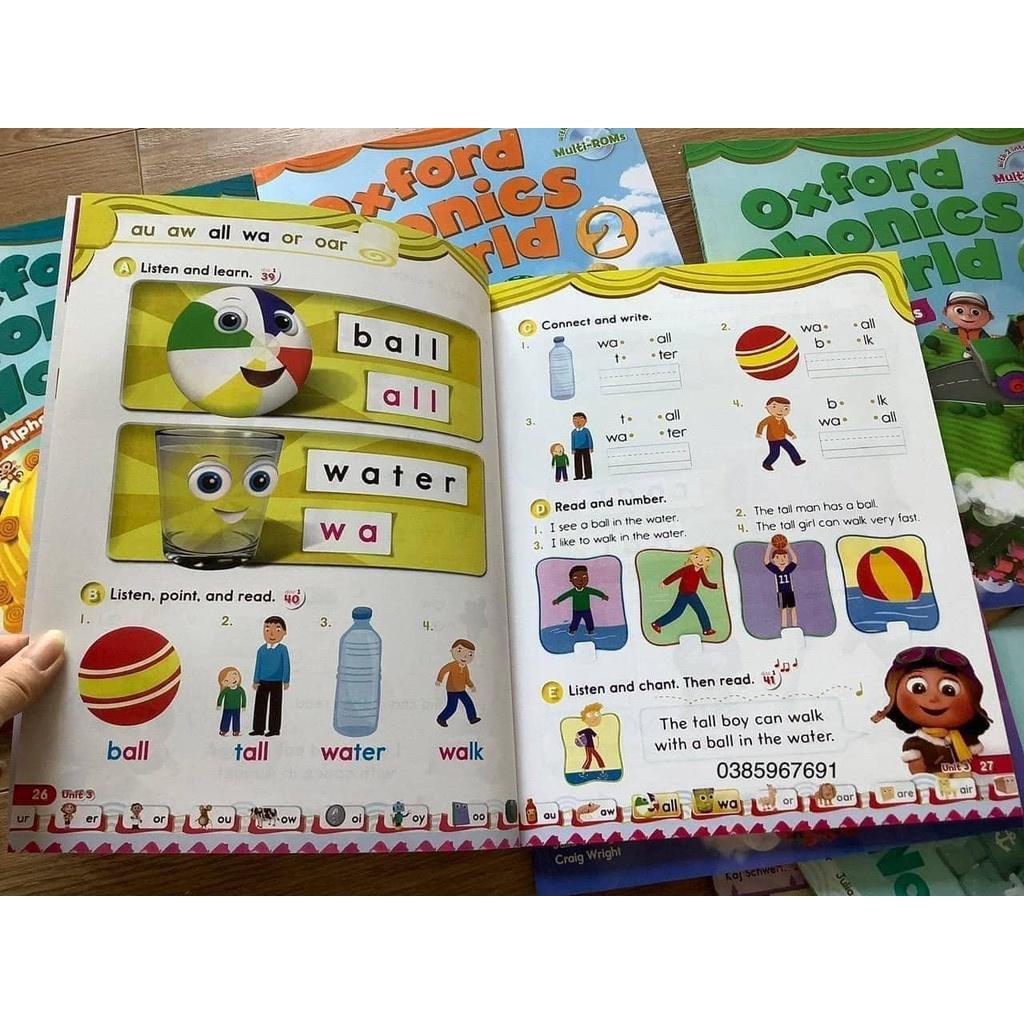 Oxford phonics world 10q nhập màu kèm audio và video