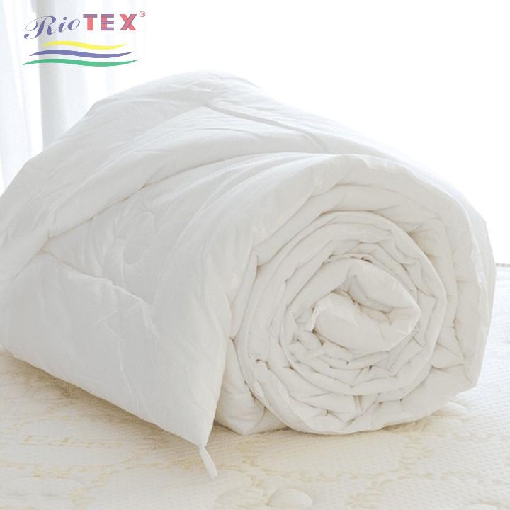 Vỏ chăn cotton RIOTEX cho khách sạn trắng trơn 2.2mx2.4m