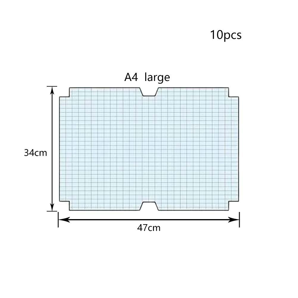 Set 10/30 Tấm Phim Mờ Trong Suốt Dán Sách Kiểu Đơn Giản/Trung Học Tiện Dụng