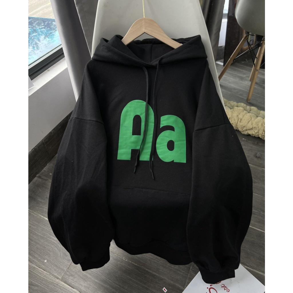 Áo Hoodie Chữ AA JOLIE Unisex Nỉ form rộng tay bồng kiểu dáng đường phố 3158 thun dài basic hàn quốc đẹp