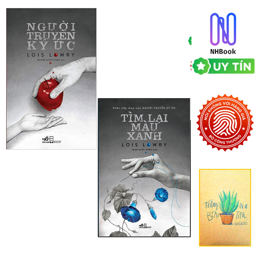 Combo Người Truyền Ký Ức Và Tìm Lại Màu Xanh Tặng Kèm Sổ Tay Xương Rồng