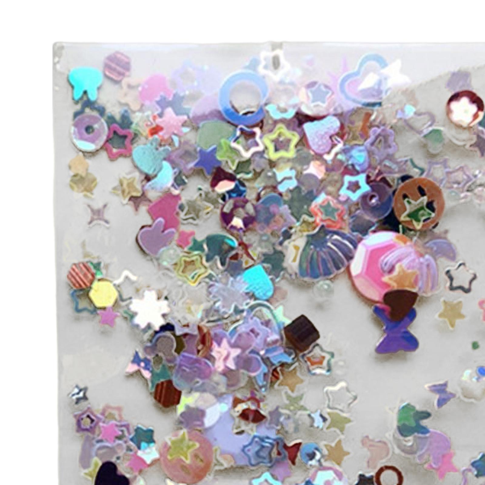 Multicolor Manicure Glitter Confetti Sequin Shimmer Ornament Star Scatter Table Confetti for Festival Party Decoration Craft Making Nail Art