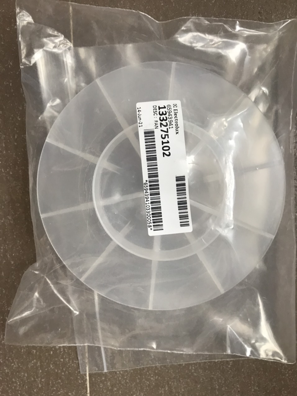 CÁNH QUẠT MOTOR MÁY SẤY ELECTROLUX EDV 605 / 6051 / 6552 / 705 / 7051 / 7552 – HÀNG CHÍNH HÃNG