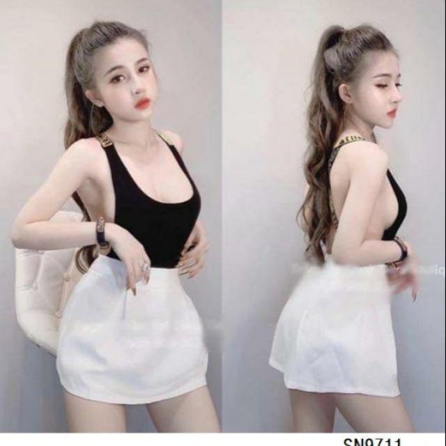 Đầm hở lưng khoét ngực sexy