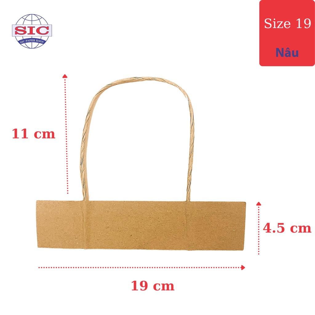 10 ĐÔI QUAI TÚI GIẤY KRAFT MÀU NÂU