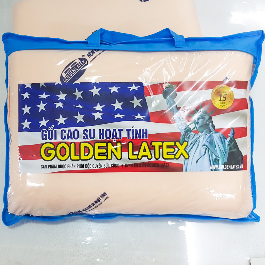 Hình ảnh GỐI NẰM CAO SU HOẠT TÍNH GOLDEN LATEX