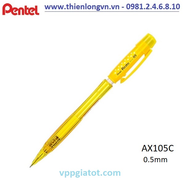 Bút chì kim 0.5mm Pentel Fiesta AX105C màu vàng