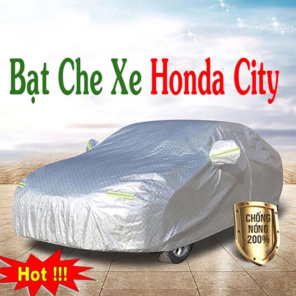 Bạt Phủ Xe Ô Tô Honda City - Bạt Phủ Ô Tô 5 Chỗ 3 Lớp Cao Cấp Chống Mưa, Chống Nắng, Chống Cháy Loại 1