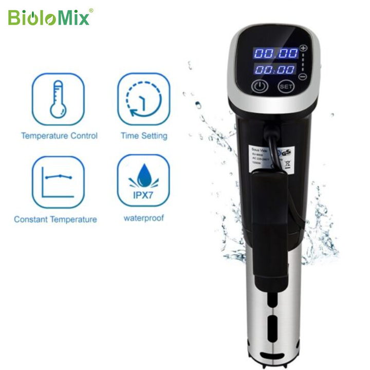 Máy nấu chậm Sous vide BioloMix SV-8008 công suất 1200W - Hàng Nhập Khẩu