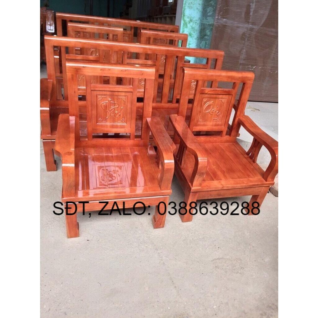 Bộ bàn ghế gỗ phòng khách giá thật