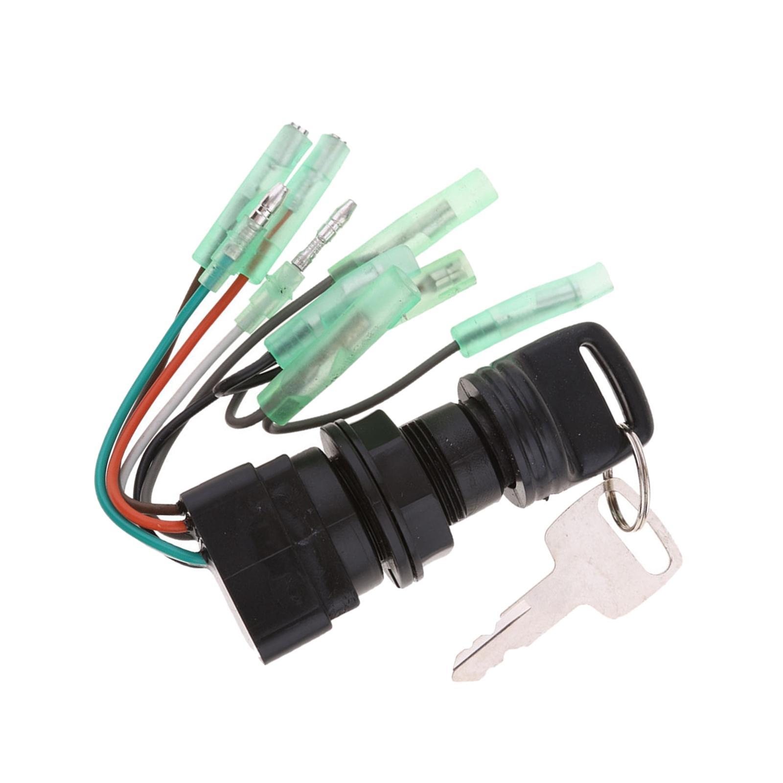 Boat Ignition Key Switch Assembly Sturdy Accessory Parts Easy Installation Outboard Motor Control Box Replacement Upgrade Repair 37110-92E01