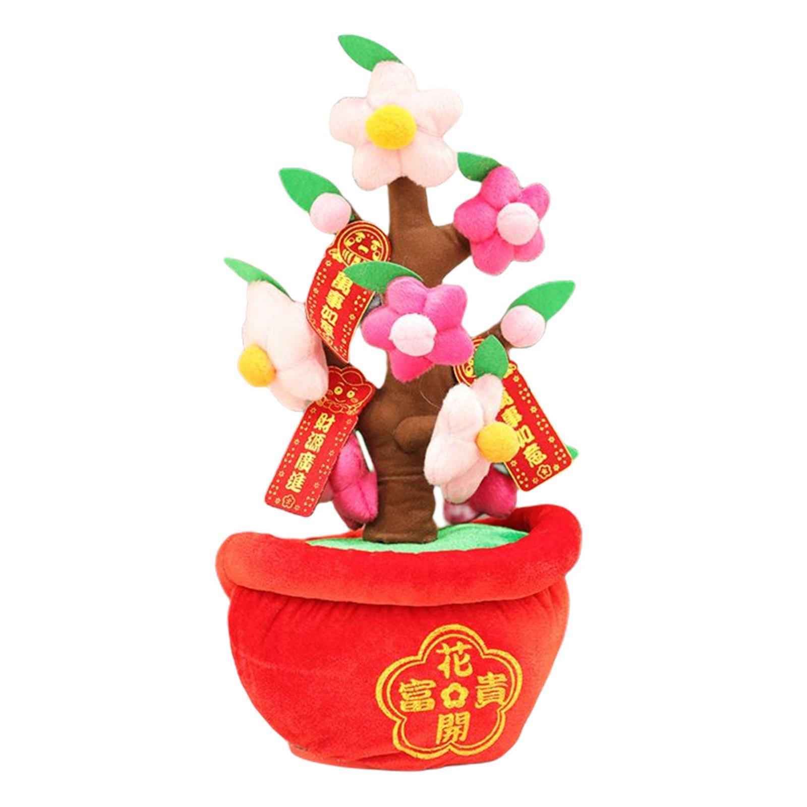 Felt Cloth Fake Simulation Bonsai Ornament Tree Toy Decoration for New Year