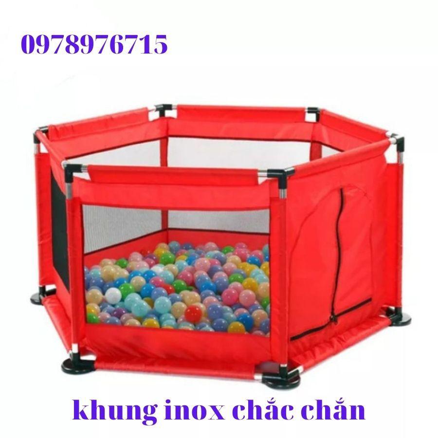 Quây bóng cho bé khung inox