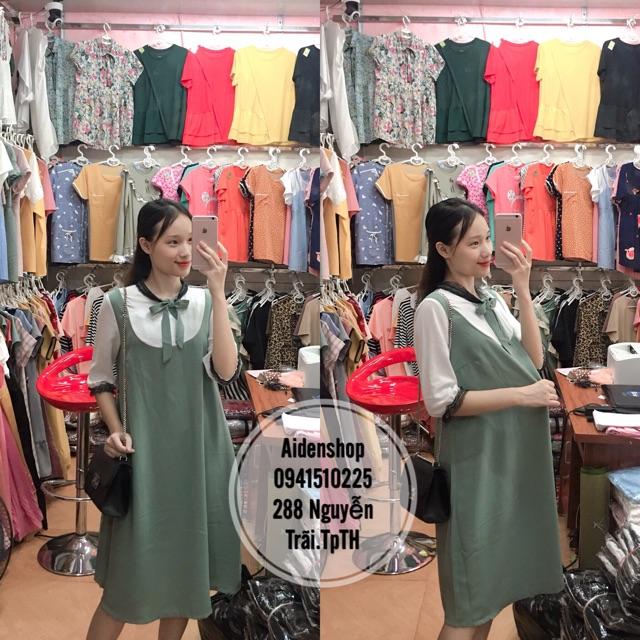 Váy bầu đầm bầu công sở chất mịn