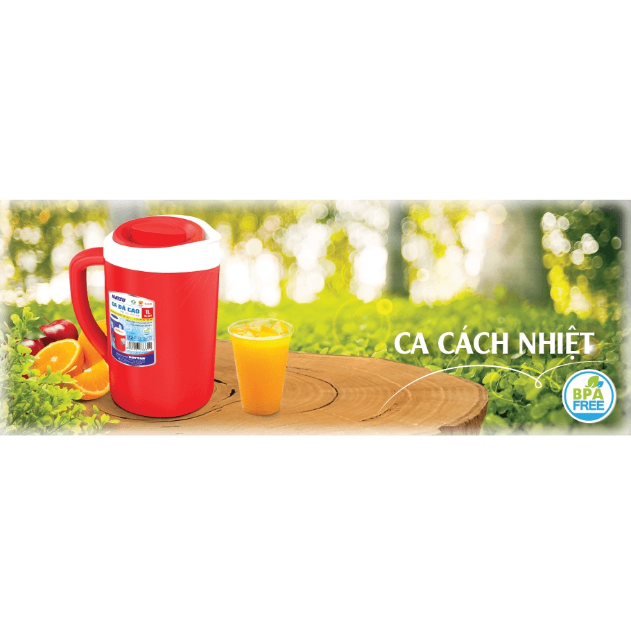 Combo 2 Ca đá cao 1 lít Duy Tân No.331 - Màu ngẫu nhiên