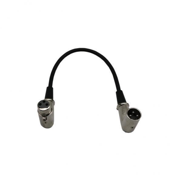 3-5pack 3Pin XLR Right Angle 90 Degree Female to Male Mic Cable Connector