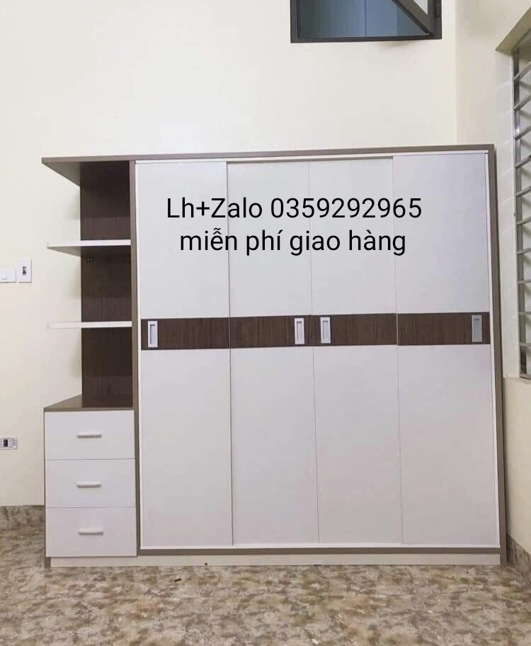 Tủ nhựa đài Loan 4 cánh 1 kệ cửa lùa