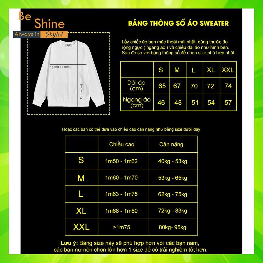 Áo Sweater NY Phản Quang 7 Màu - Áo Nỉ Dài Tay Unisex Form Rộng