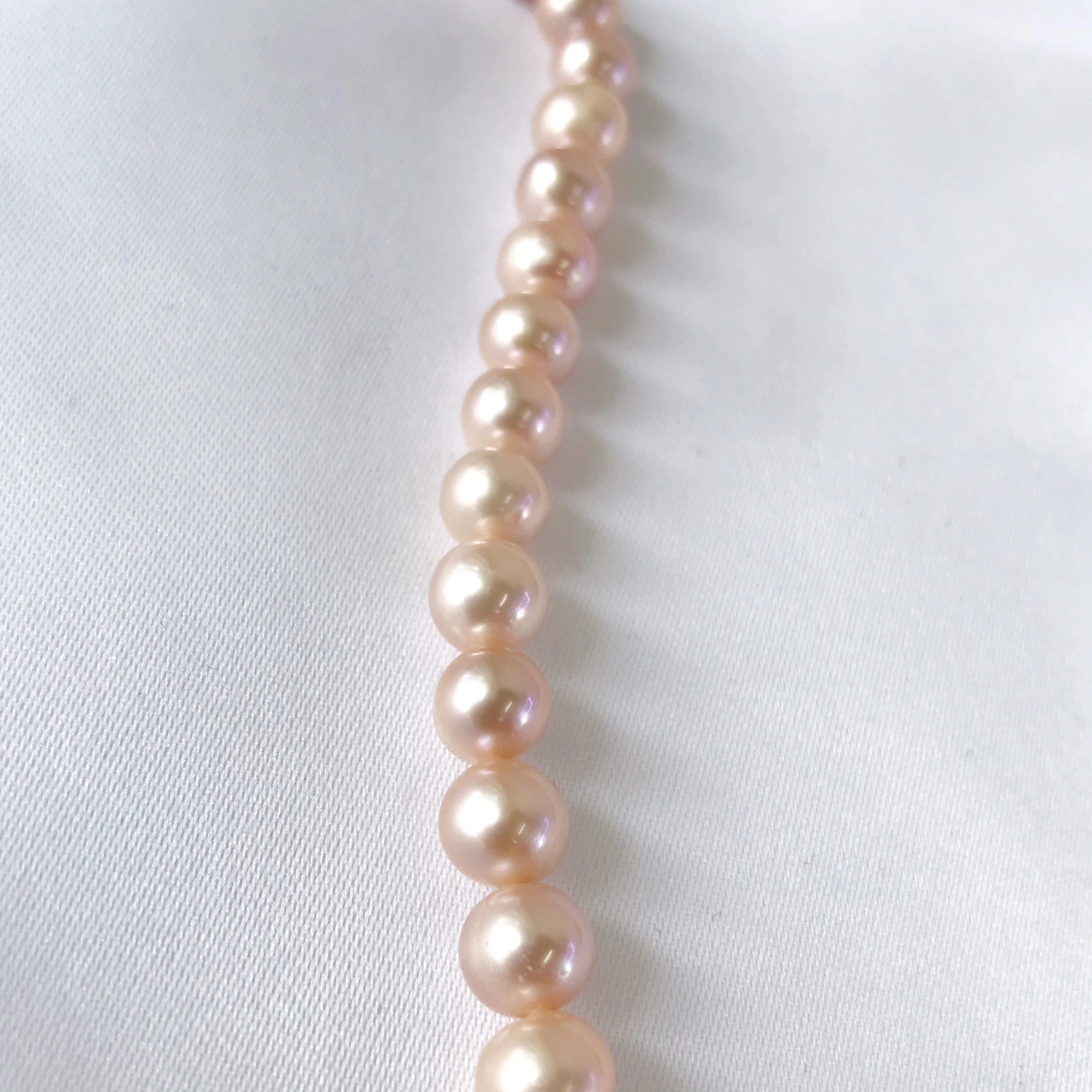 Vòng Tay Lắc Tay Ngọc Trai Nuôi 6-7ly Hạt Hồng Nhạt Bóng Đẹp Tự Nhiên LTU569 Bạc Hiểu Minh