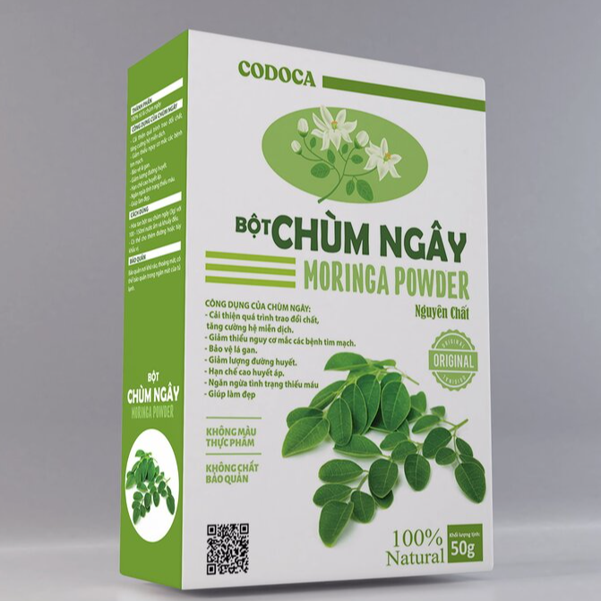 Bột Chùm ngây Codoca Nguyên Chất Sấy Lạnh Hỗ trợ ổn định huyết áp, tốt cho tim mạch