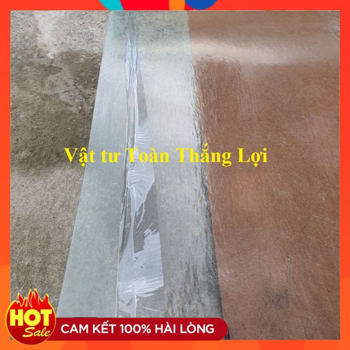 (Khổ cao 1m x dài 20m x dày 8dem) Tôn nhựa lấy ánh sáng màu Trắng mờ che mái nhà