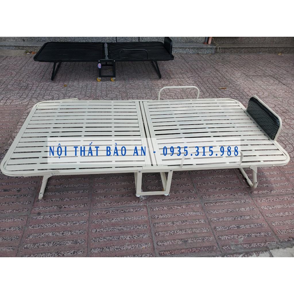 Giường sắt xếp di động 1mx2m