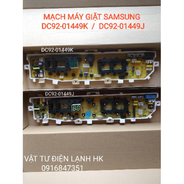 BO MẠCH dùng cho MÁY GIẶT SAMSUNG TRẮNG DC92-01449K DC92-01499J DC92-01681G BROAD DC92 DC41 00215B