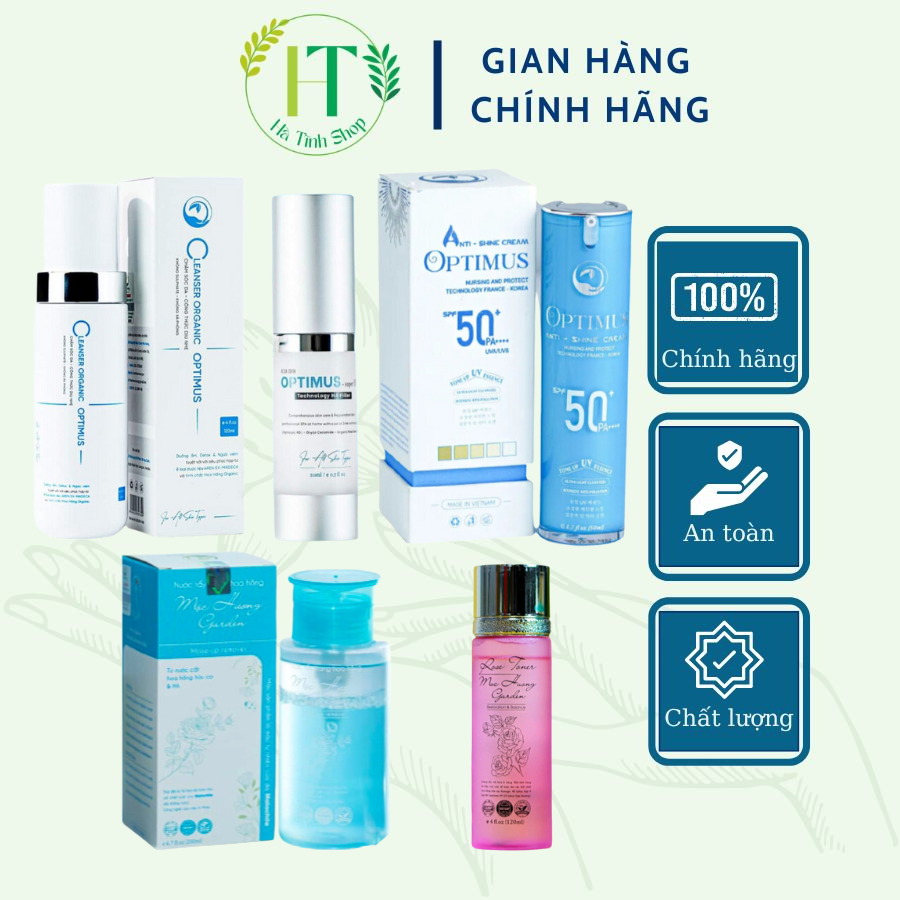 Bộ mỹ phẩm chăm sóc da, kem chống nắng, serum thiên nhiên, sữa rửa mặt, nước tẩy trang, toner hoa hồng Thanh Mộc Hương