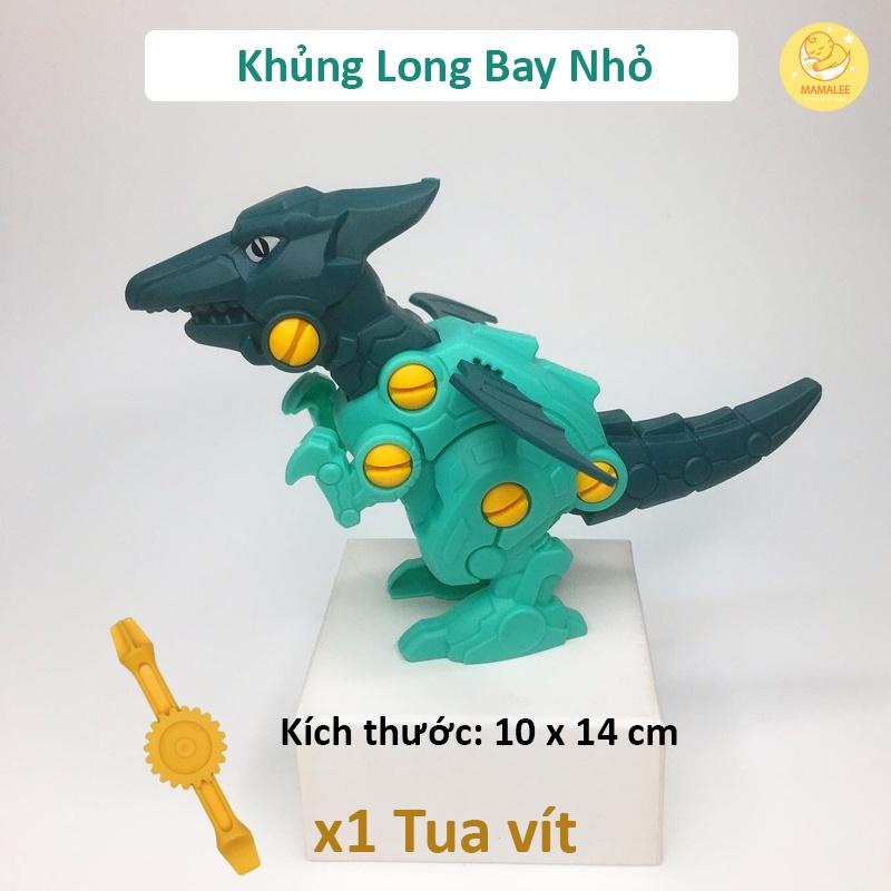 Đồ Chơi Mô Hình Khủng Long Lắp Ghép Có Tua Vít Tháo Lắp Size 10 x 14 cm