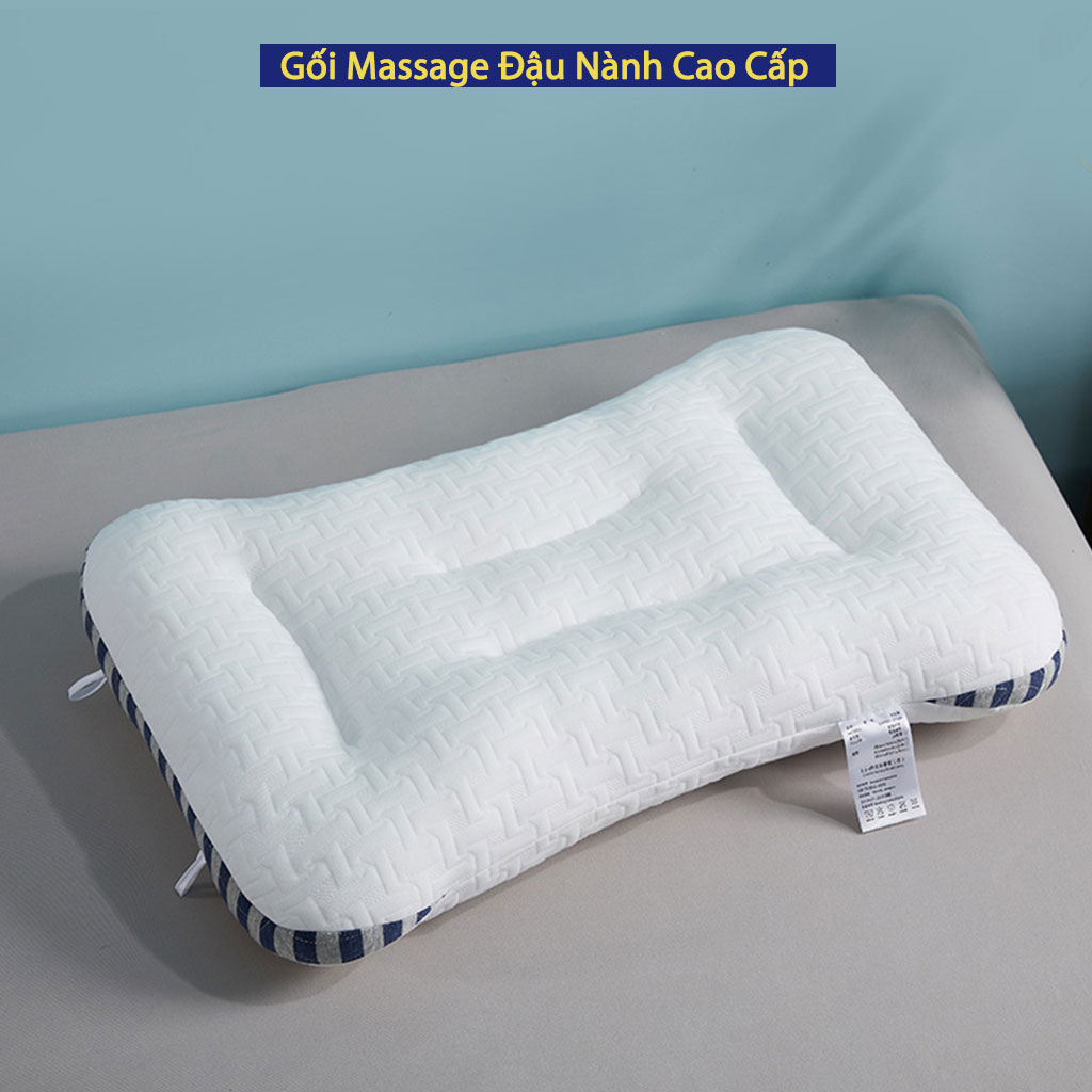 Gối Massage Đậu Nành ANNA NGUYÊN Cao Cấp Chuẩn Khách Sạn Năm Sao