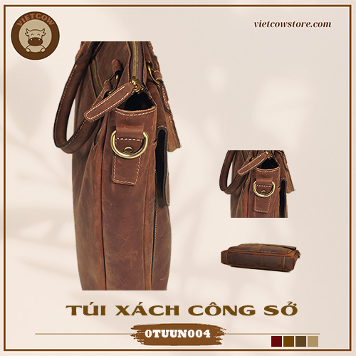Túi Công Sở Da Bò Sáp, Túi Công Sở Thời Trang VietCow _0TXUN004